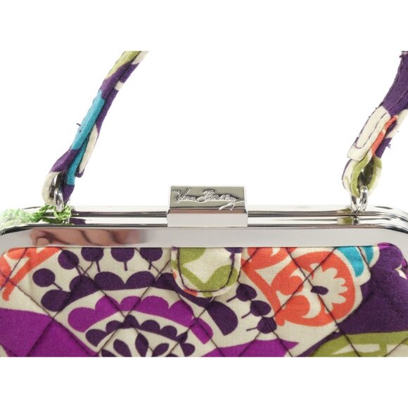 Vera Bradley Plum Crazy Mini Frame Crossbody Purse NWT ~ Retired Pattern - Picture 8 of 12